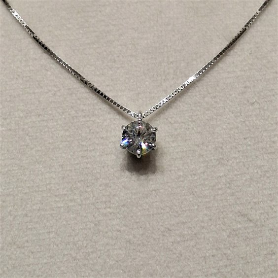 Collana Fanton Gioielli Donna COLLANE ORO in Oro bianco Cubic Zirconia COOR-275-52 - COOR-275-52